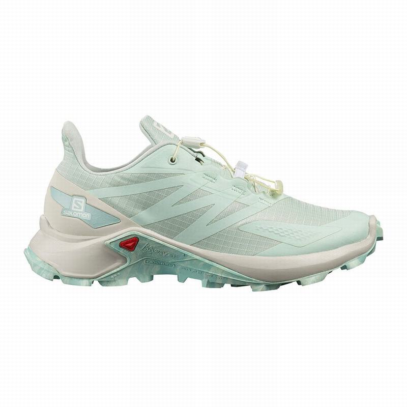 Salomon Singapore Womens Trail Running Shoes - SUPERCROSS BLAST W Turquoise | 02947-WPDV